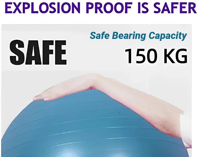 Bolas de exercício espessadas à prova de explosão para equipamentos domésticos de PVC - 45CM-95CM