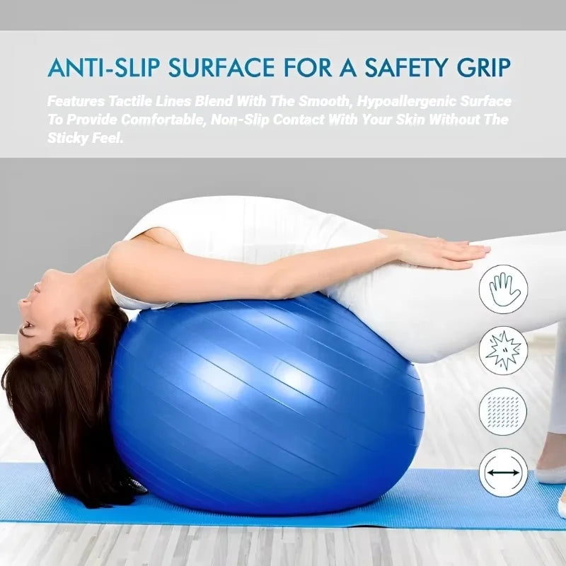Bolas de exercício espessadas à prova de explosão para equipamentos domésticos de PVC - 45CM-95CM